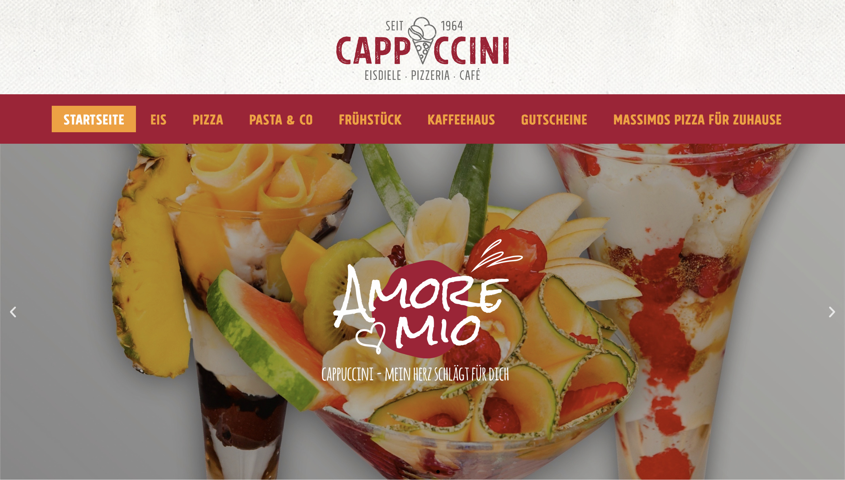Website Screenshot www.cafe-cappuccini.de