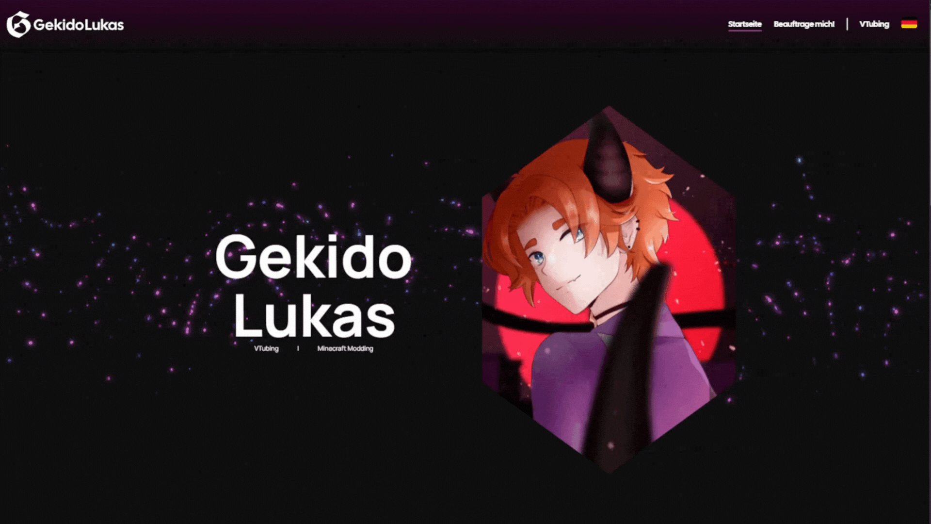 Website Screenshot www.gekidolukas.com